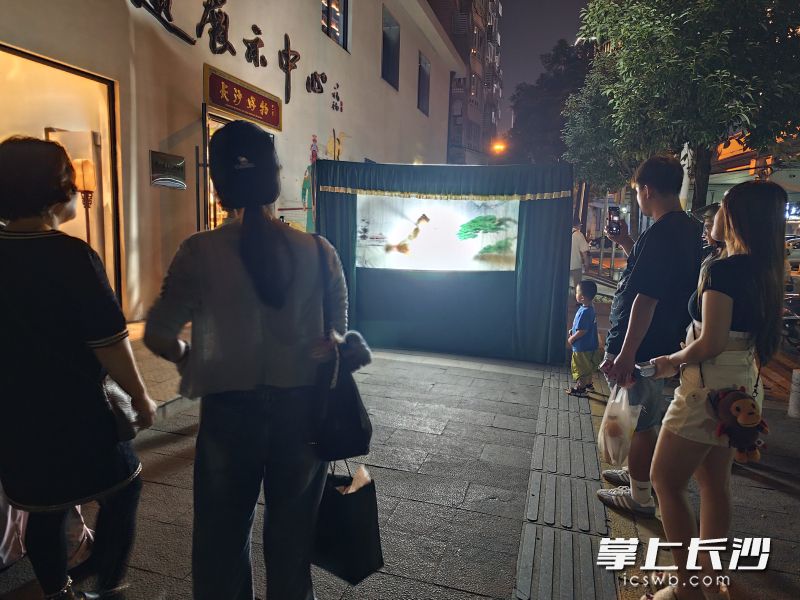 皮影戏表演。