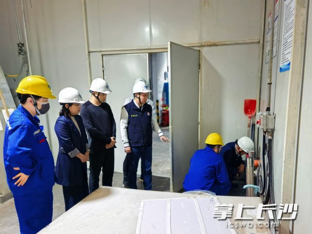 企业安全生产督导现场。