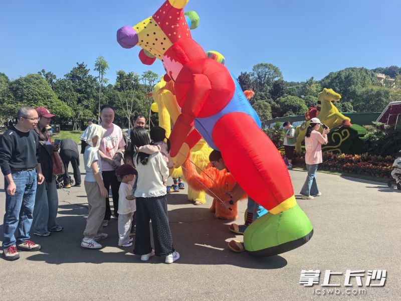 动物卡通玩偶很受游客欢迎。 动物卡通玩偶很受游客欢迎。