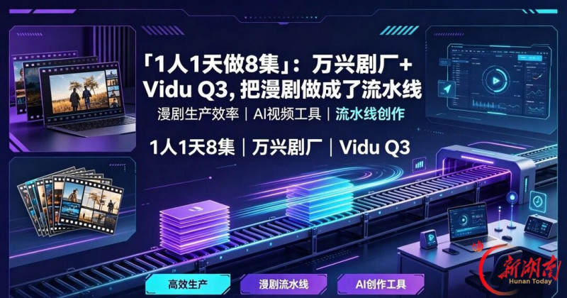 1人1天做8集，万兴剧厂+Vidu Q3，把漫剧做成了流水线。