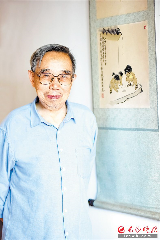 曾为长沙历史文化名城保护和建设作出贡献的文物工作者肖湘。受访者供图