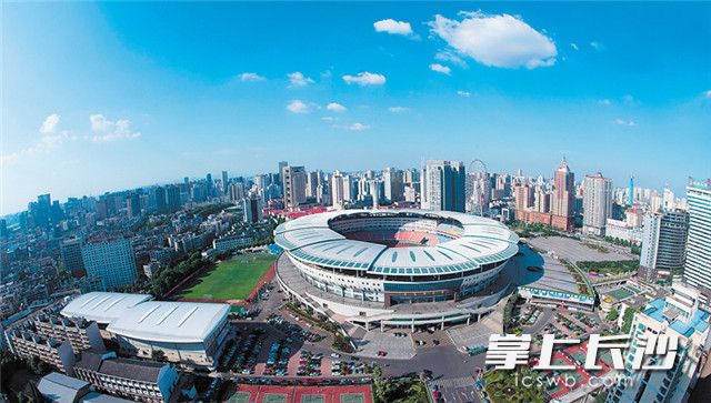 荣获鲁班奖的贺龙体育场。长沙晚报全媒体记者 黄启晴 摄