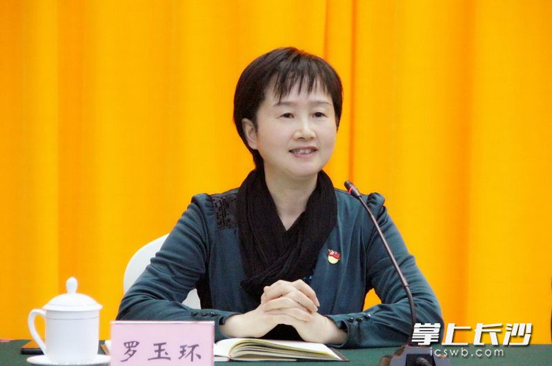 市委组织部副部长、市委老干部局局长、市关工委常务副主任罗玉环讲话