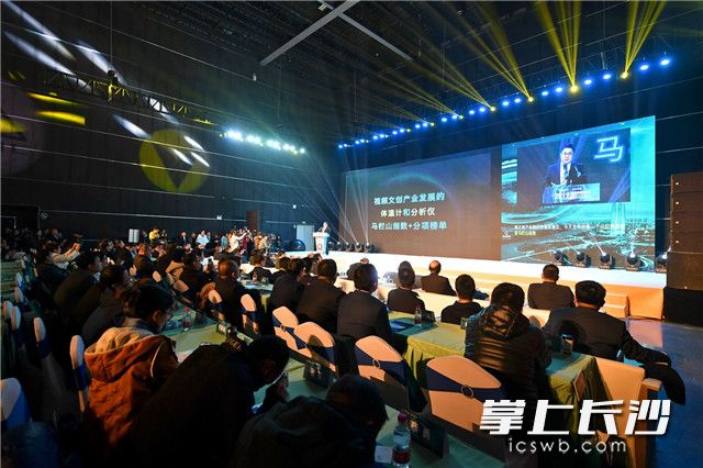 今日上午，2019中国新媒体大会·看见马栏山分下盛典在马栏山视频文创产业园举行。长沙晚报全媒体记者 王志伟 摄