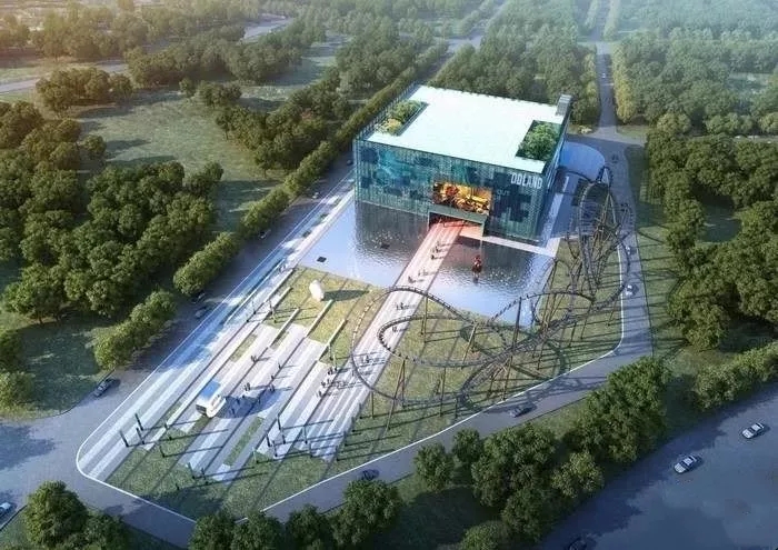 ▲数字王国·绿洲大型数字主题乐园效果图。