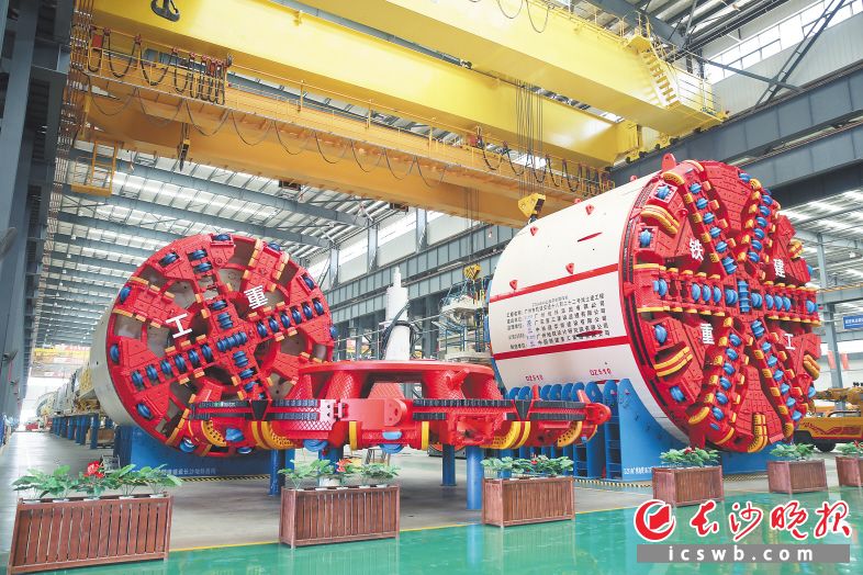 铁建重工坚持自主研发，打破了发达国家对大直径盾构机市场的垄断。长沙晚报通讯员 刘晓东摄