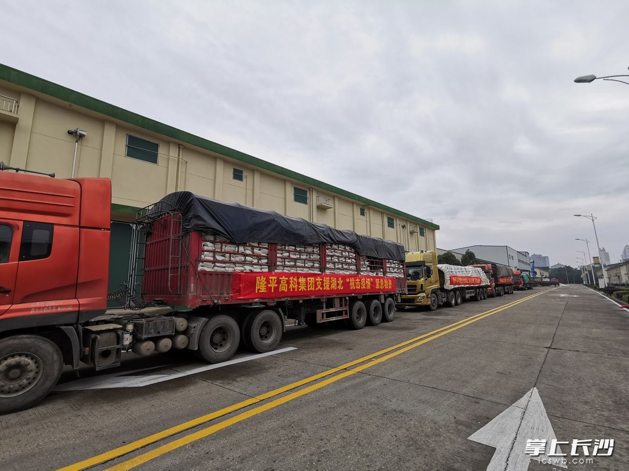 隆平高科集团支援车队满载出发