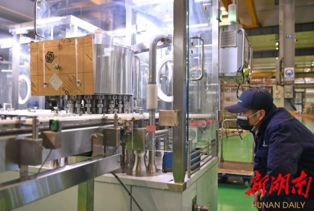 3月2日，宁乡经开区，楚天科技股份有限公司TOP车间，工人正在检视设备运行情况。湖南日报·新湖南客户端记者 童迪 摄