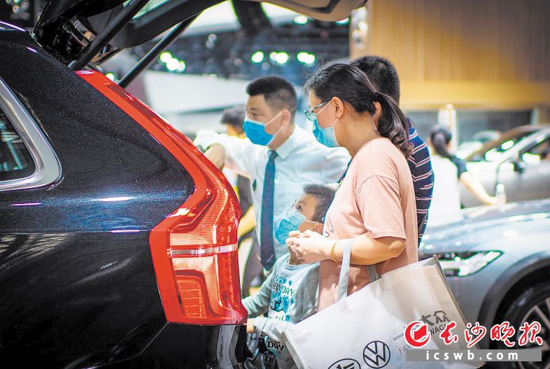 2020湖南汽车展览会暨长沙市首届汽车消费节人气爆棚。长沙晚报全媒体记者 邹麟 摄