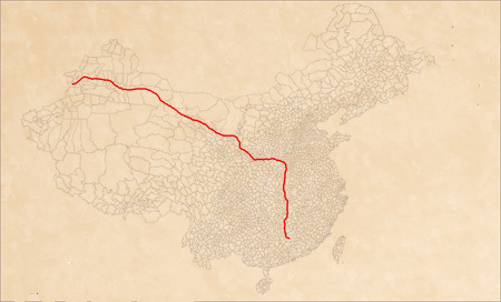 新粤浙煤制天然气外输管道干线宏观走向图 新粤浙煤制天然气外输管道干线宏观走向图