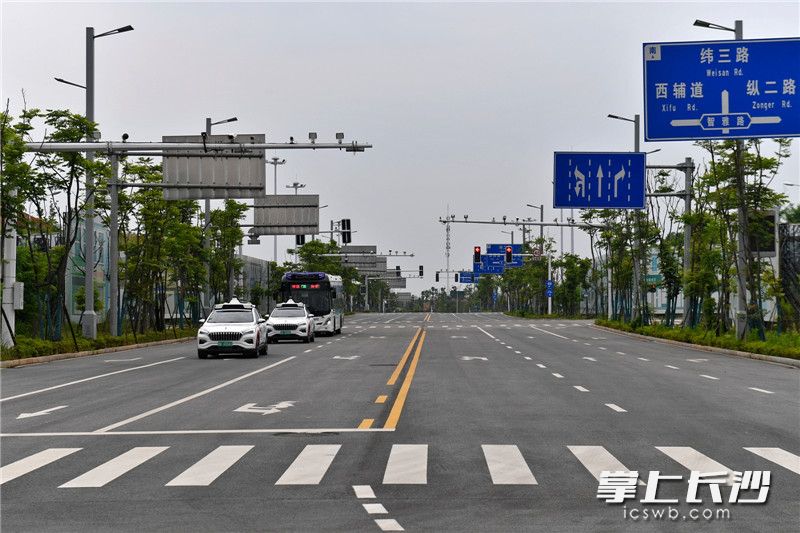 国家智能网联汽车（长沙）测试区。 长沙晚报全媒体记者 王志伟 摄