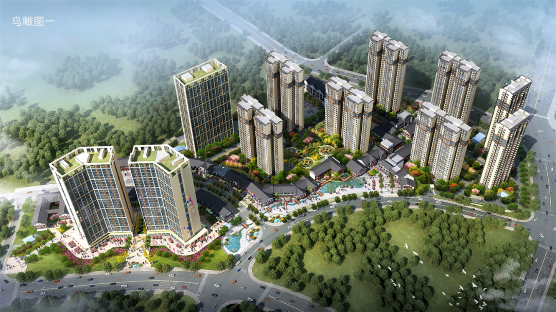 中城苑项目效果图。 中城苑项目效果图。