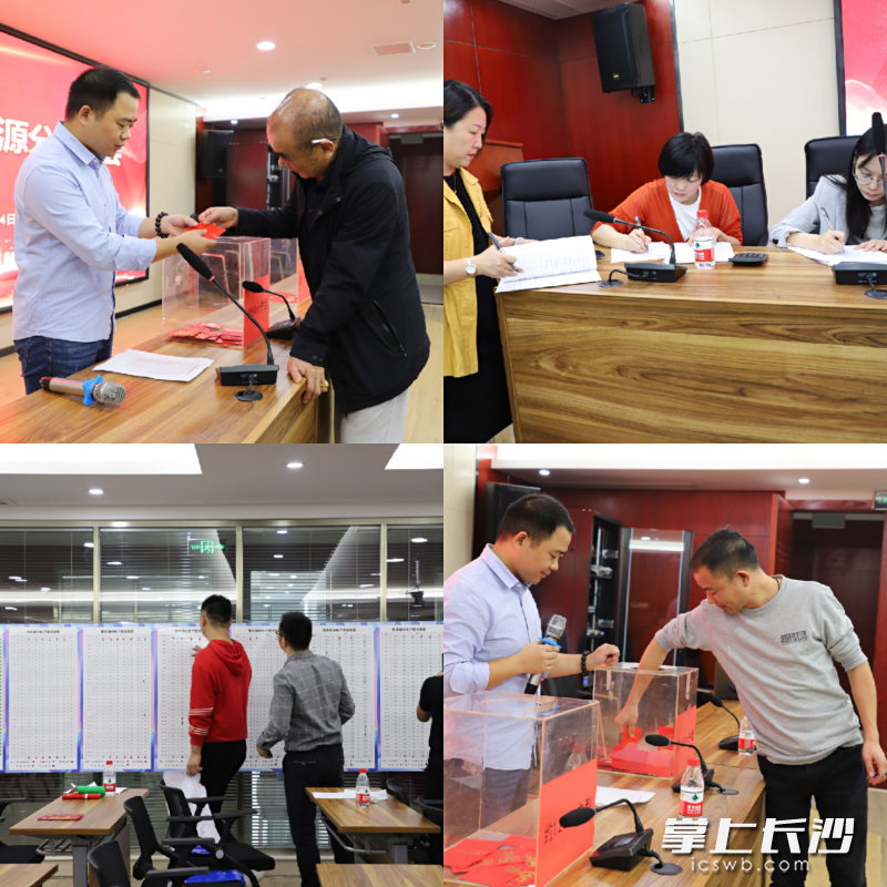 井然有序的分房现场。