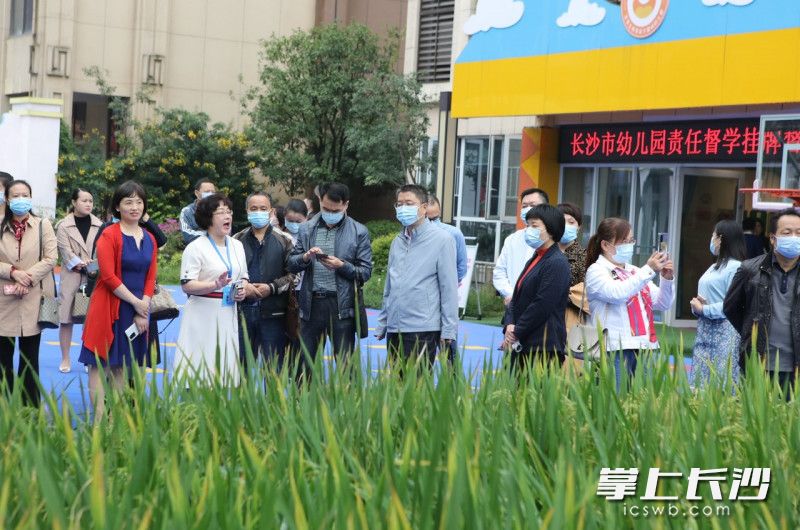 芙蓉区责任督学正在带领与会代表进行实地观摩。长沙晚报通讯员 鲜亚伟 摄 芙蓉区责任督学正在带领与会代表进行实地观摩。长沙晚报通讯员 鲜亚伟 摄