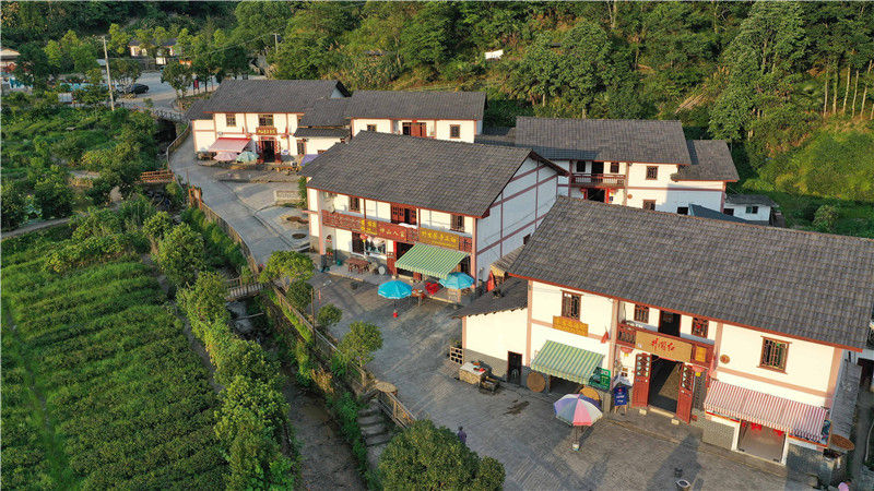 7月15日拍摄的江西省井冈山市神山村一景（无人机照片）。新华社记者彭昭之摄