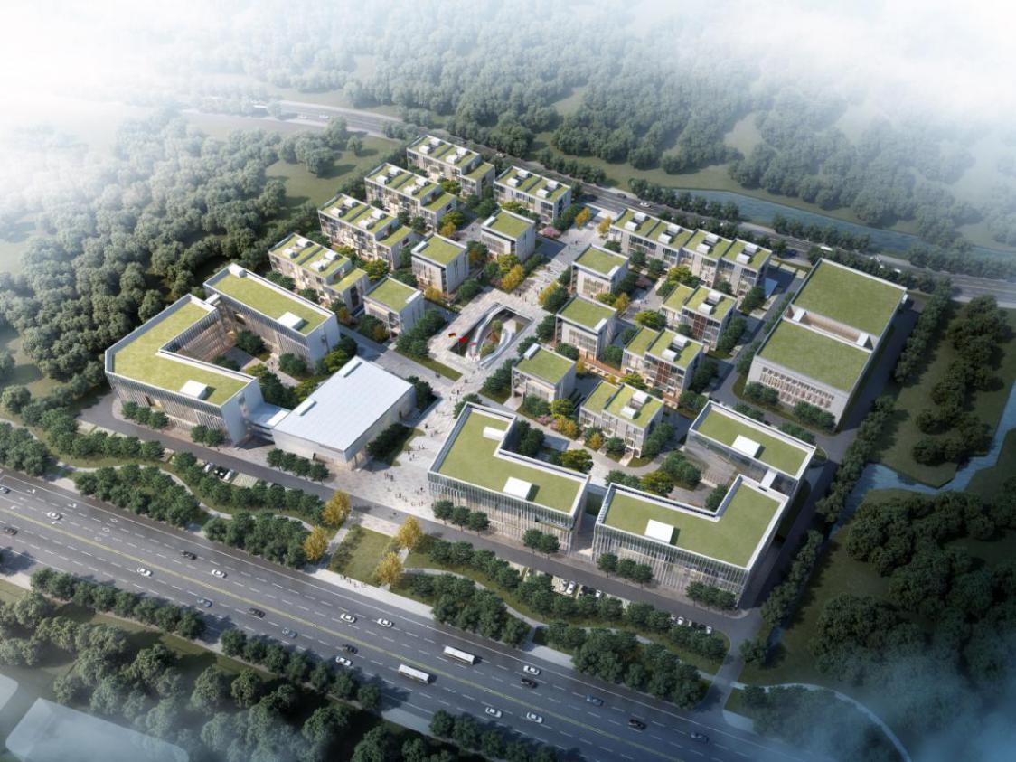 长沙健康医疗大数据产业孵化基地效果图。
