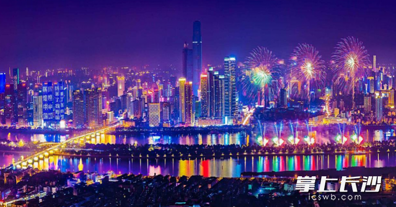 五一商圈夜景。