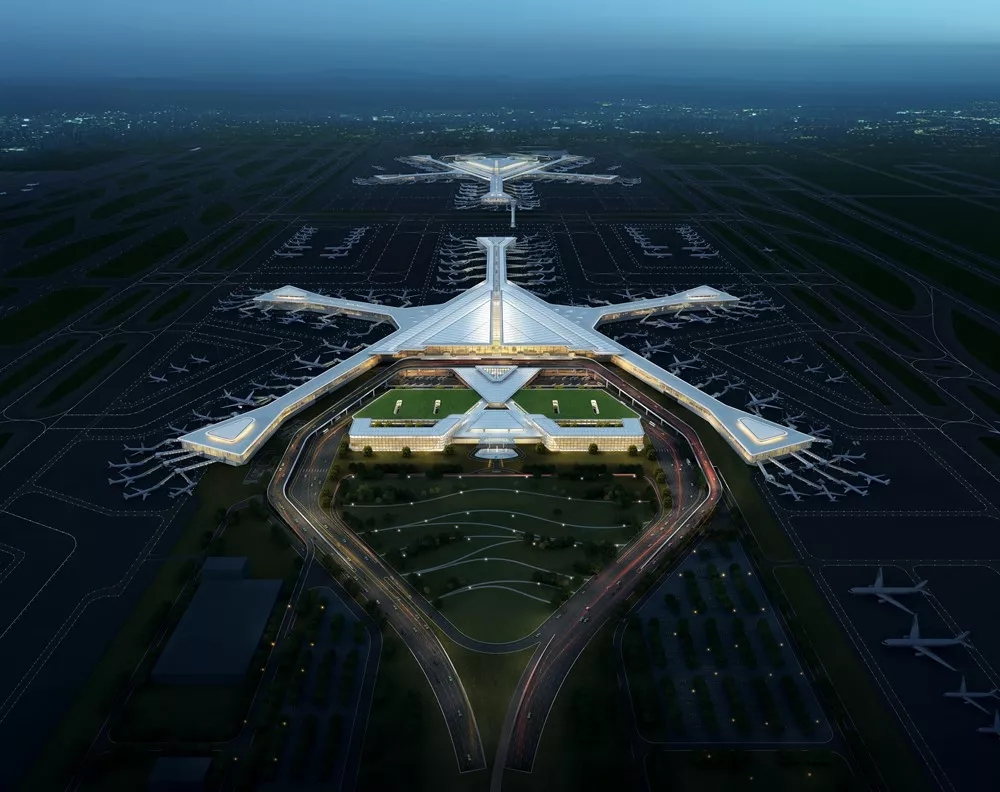 T3航站楼效果图（夜景）