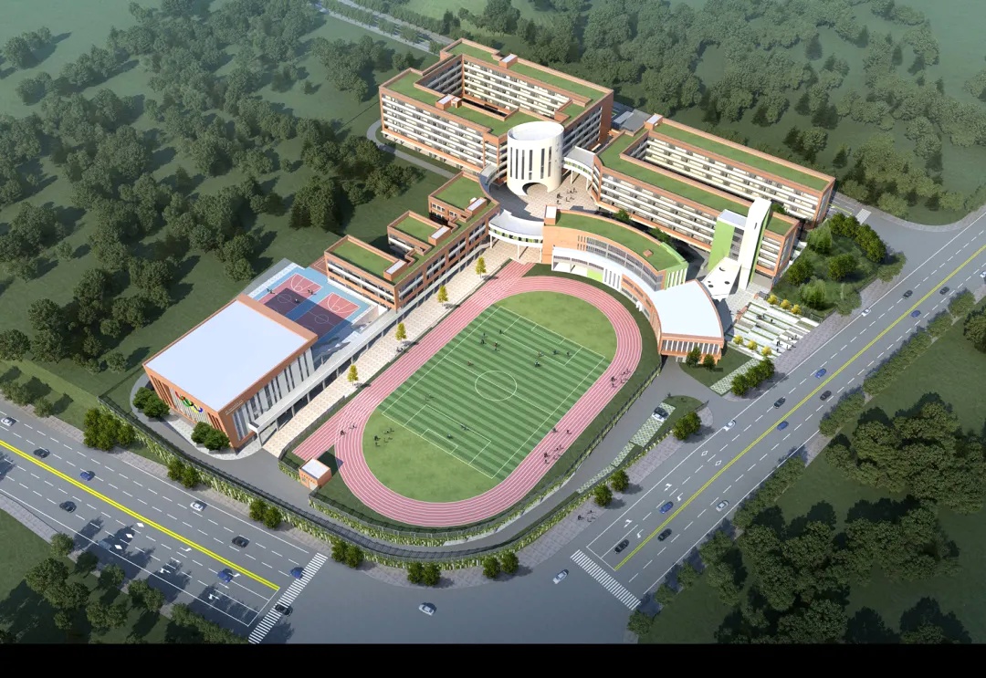 仰天湖实验学校建设规划图。