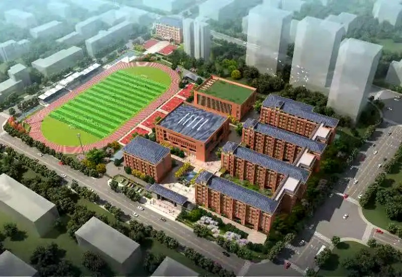 湖南师大附中双语实验学校建设规划图。