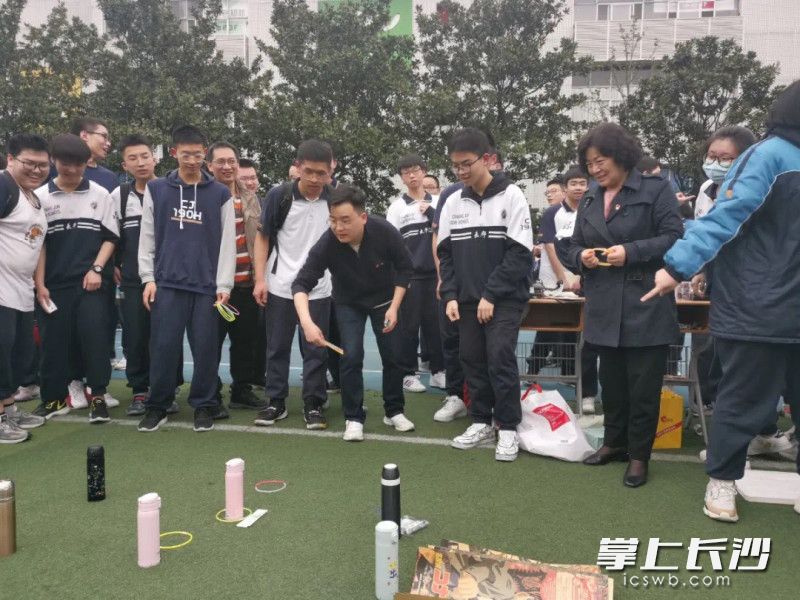 小游戏吸引“客流”。所有照片由长沙晚报通讯员王子悦摄