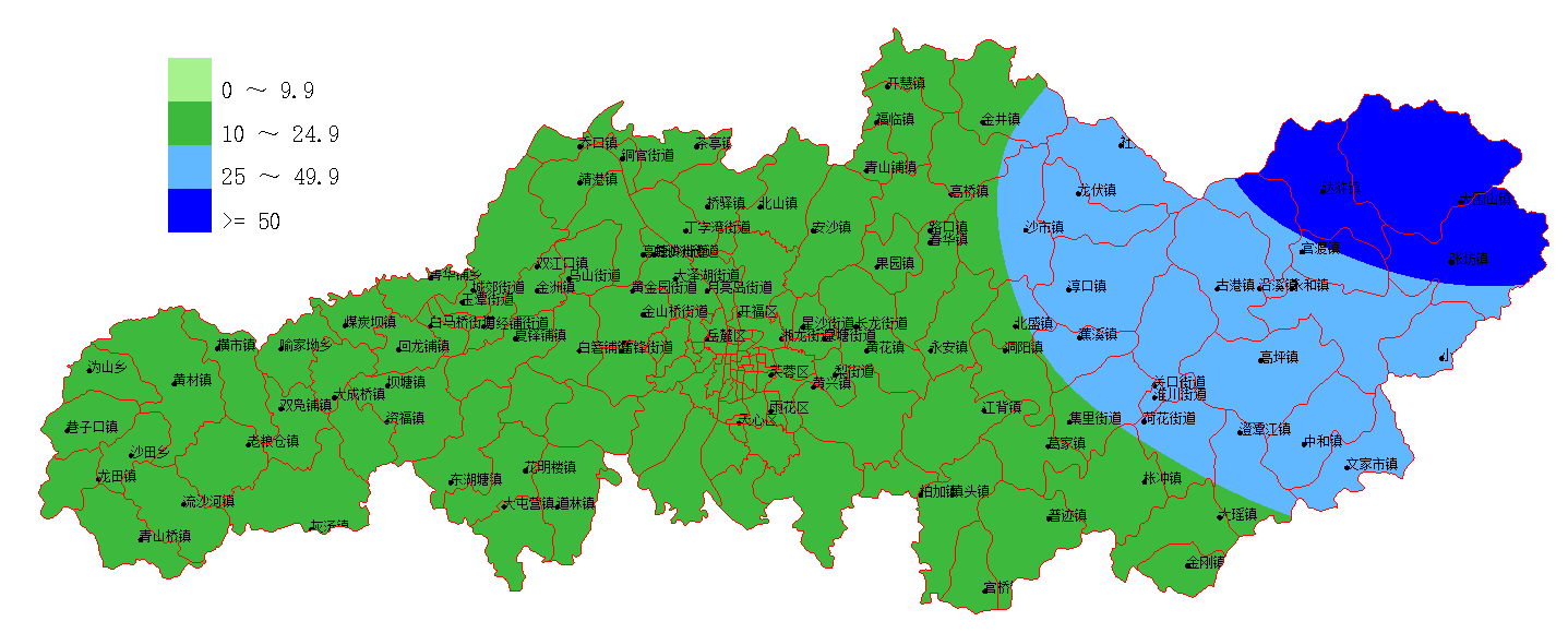 3月31日10时至4月1日8时降水量预报