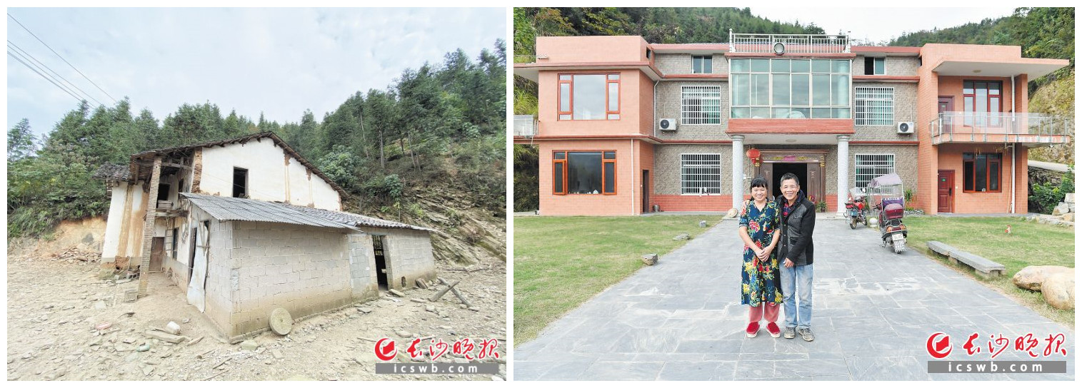 5年间，浏阳市淳口镇枫林湖村孔小江从危房搬进了自建新房，还开起了民宿，日子越过越红火。
