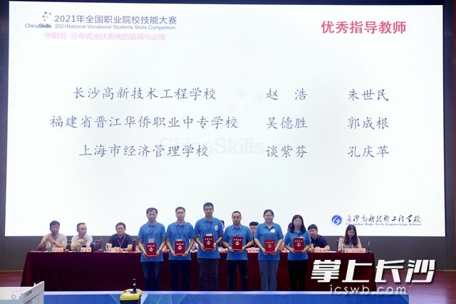 指导老师赵浩、朱世民获评优秀指导老师。