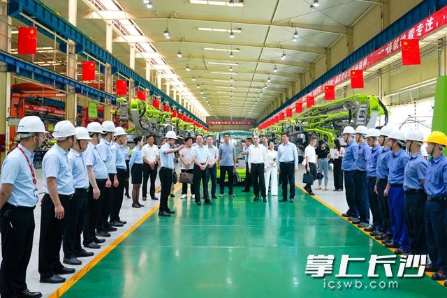 6月24日，省委党史学习教育第九巡回指导组来到麓谷，对中联重科党史学习教育进行巡回指导。