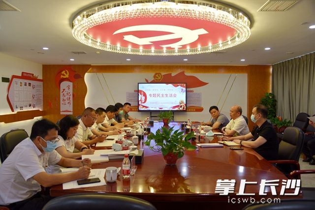 8月6日，湖南麓谷发展集团举行党史学习教育专题民主生活会。