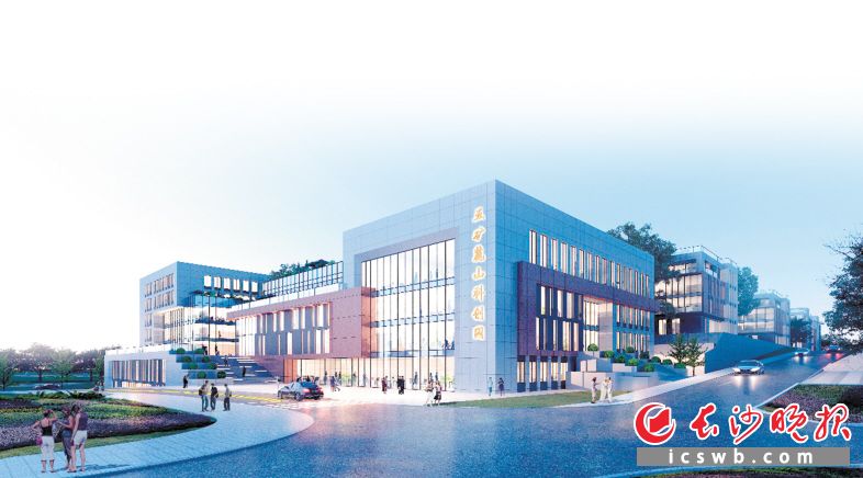 中国五矿·麓山科创园项目效果图。均为岳麓区发改局供图