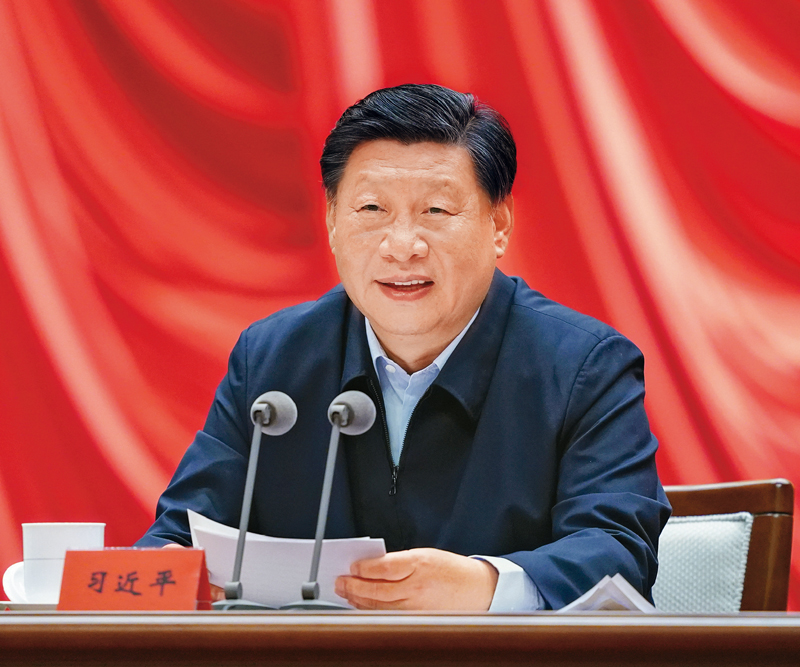 2021年9月1日，2021年秋季学期中央党校（国家行政学院）中青年干部培训班在中央党校开班。中共中央总书记、国家主席、中央军委主席习近平在开班式上发表重要讲话。新华社记者 申宏/摄
