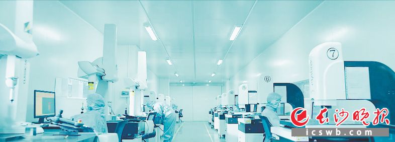 蓝思科技加快推进产业技术升级和产品结构调整，实现从“蓝思制造”向“蓝思智造”的蜕变。长沙晚报通讯员 龙仁 供图