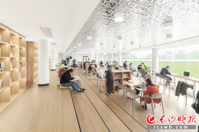 在后湖之畔，一处观景平台下方的闲置空间，经过一番改造，成为一个面向市民免费开放的“可见”城市书房。资料图