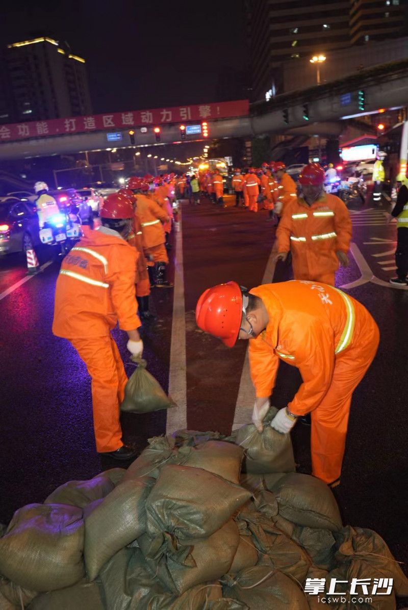 天心区防汛应急演练现场。长沙晚报全媒体记者 陈飞 摄