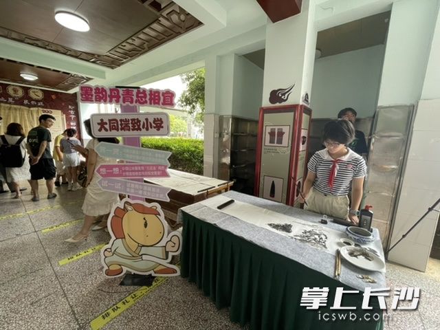 馆校美育课程展示现场。