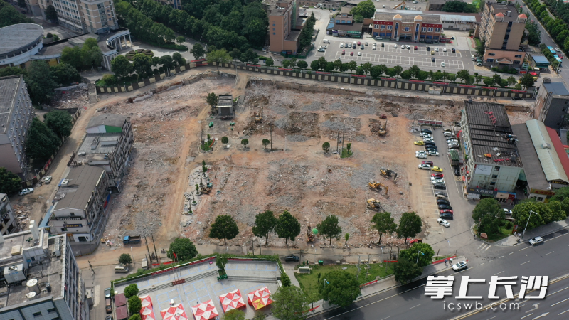 截至7月5日，涉外片区近九成危房建筑被拆除，现场无建筑垃圾。长沙晚报通讯员 范龙贵 摄