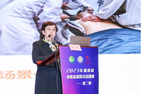 湖南省人民医院急诊科教授韩小彤以《快速反应小组与复苏中心建立》为题授课。