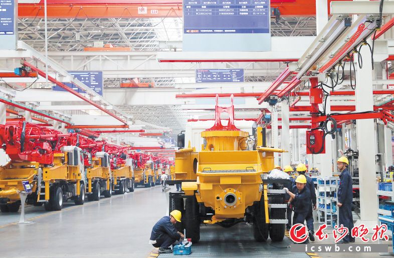 三一重工长沙18号工厂入选全球制造业领域灯塔工厂名单。蒋炼 摄