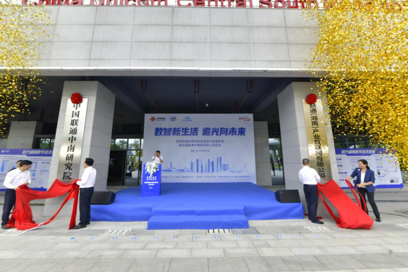 中南研究院正式揭牌成立。均由通讯员供图