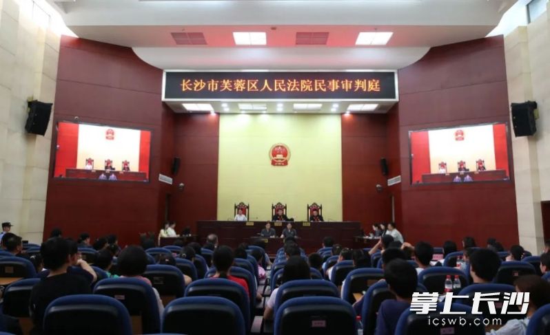 庭审现场。长沙晚报通讯员 孙红梅 供图