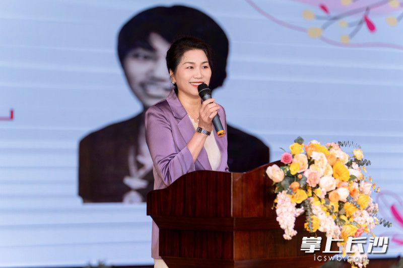 刘满云分享立足岗位、巾帼建功的故事。  均为长沙晚报通讯员龙子韬供图