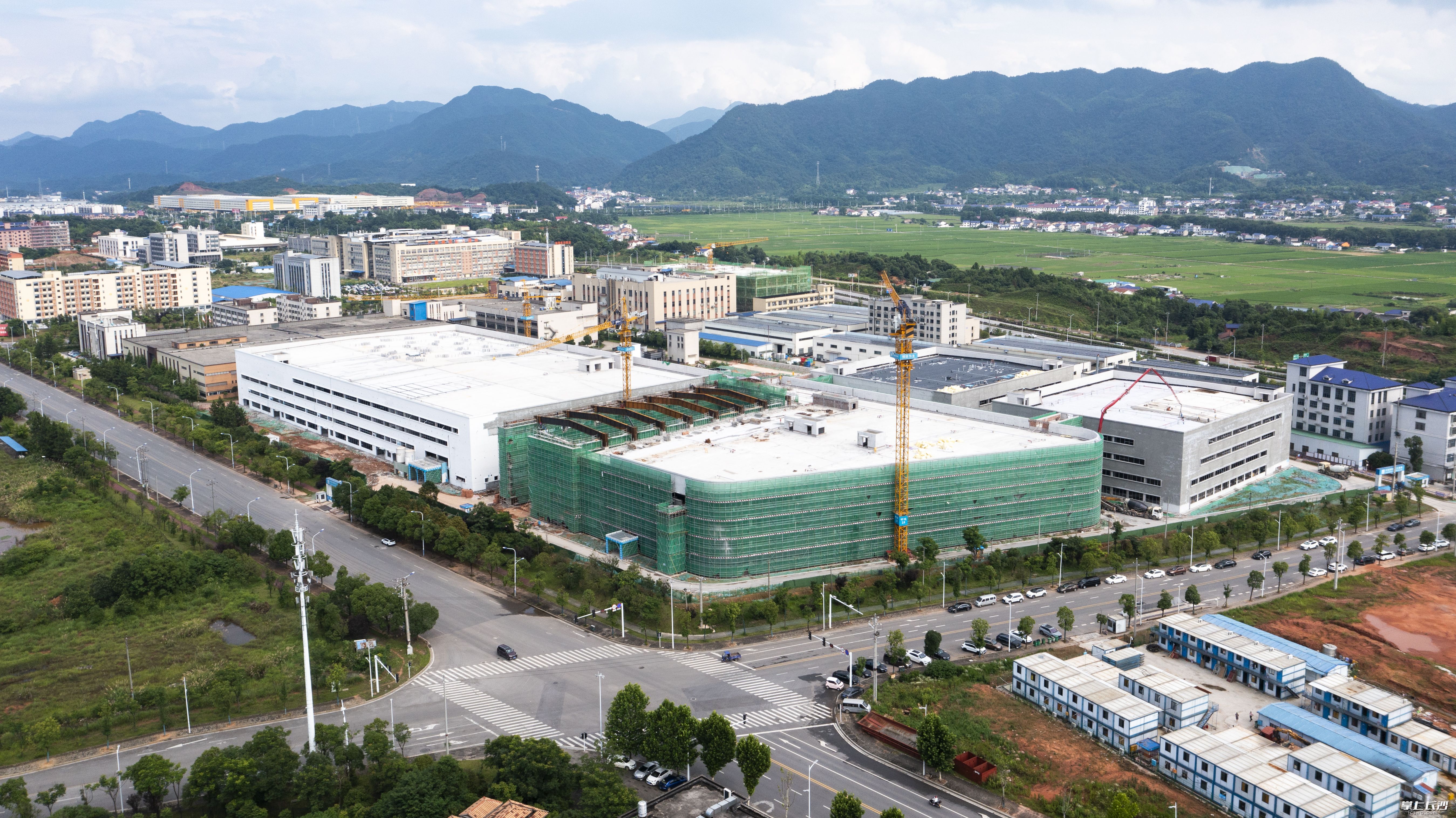 浏阳经开区项目建设如火如荼。长沙晚报全媒体记者 黄启晴 摄