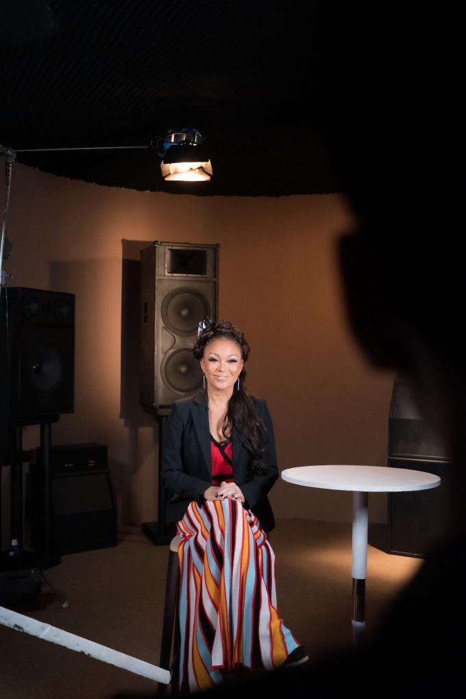 American singer Chante Moore receives an interview with Xinhua in Changsha, central China's Hunan Province, June 7, 2024. (Xinhua/Lin Jianjie)