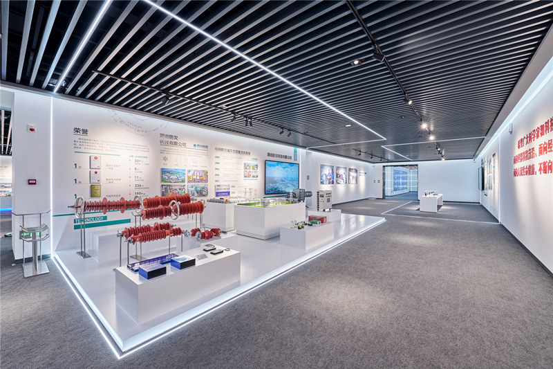 Photo shows the innovation center for the new power system in central China's Hunan Province, the first of this kind in the country that comprehensively showcases the achievements and technological equipment of the new power system. (Photo courtesy of the interviewee)