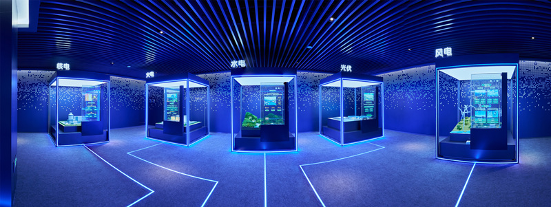 Photo shows the innovation center for the new power system in central China's Hunan Province, the first of this kind in China that comprehensively showcases the achievements and technological equipment of the new power system. (Photo courtesy of the interviewee)