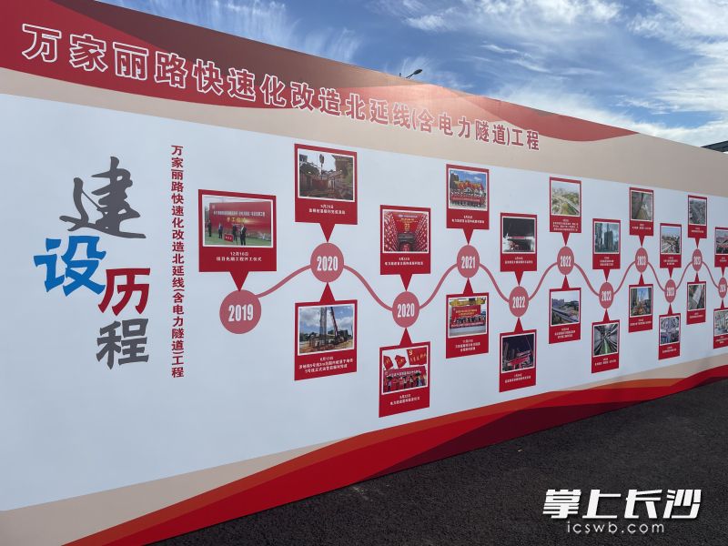 万家丽路快速化改造北延线（含电力隧道）建设历程。