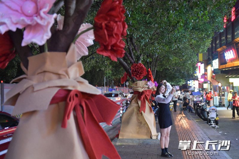 “会开花的树”。  均为长沙晚报全媒体记者王志伟摄