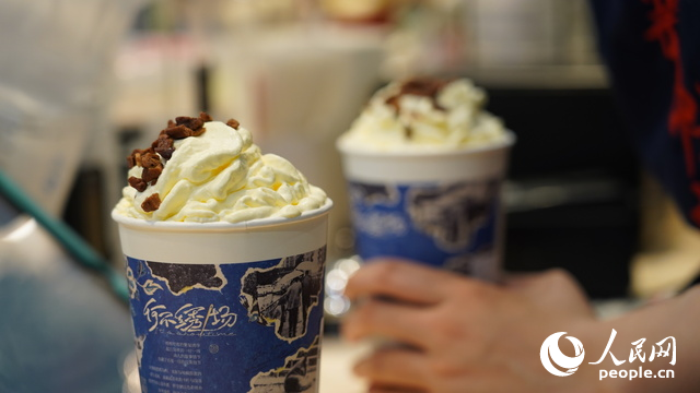 Photo shows products of Chinese milk tea brand Modern China Tea Shop in Changsha, capital city of central China's Hunan Province. (People's Daily Online/Wu Xiwei)