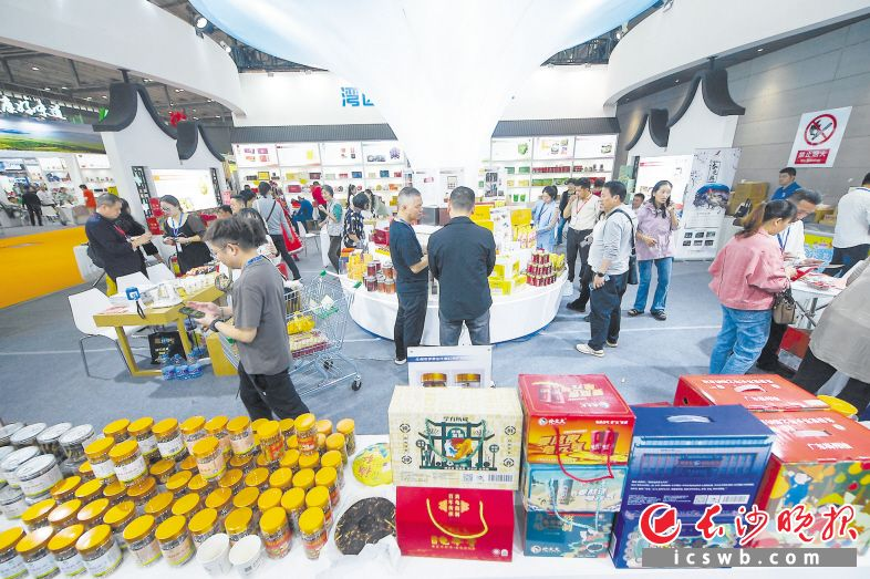 第二十四届中国中部（湖南）农业博览会现场。 资料照片